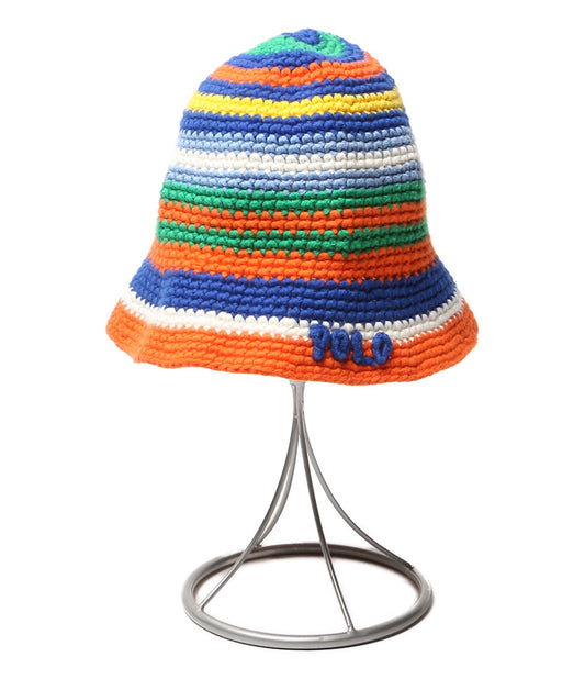 POLO RALPH LAUREN ハット STRIPED CROCHETED HAT メンズ SIZE O/S ポロ・ラルフローレン