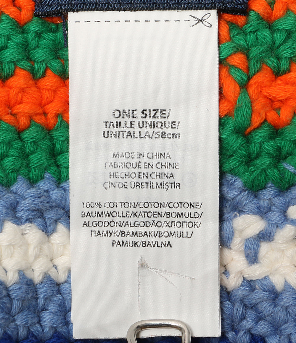 POLO RALPH LAUREN ハット STRIPED CROCHETED HAT メンズ SIZE O/S ポロ・ラルフローレン