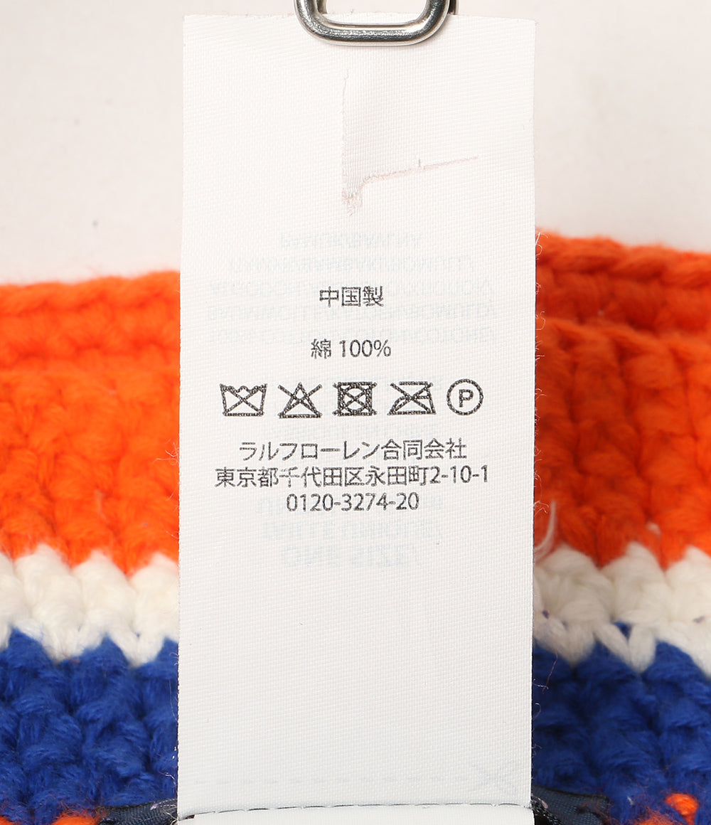 POLO RALPH LAUREN ハット STRIPED CROCHETED HAT メンズ SIZE O/S ポロ・ラルフローレン