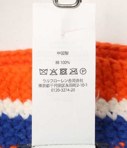 POLO RALPH LAUREN ハット STRIPED CROCHETED HAT メンズ SIZE O/S ポロ・ラルフローレン