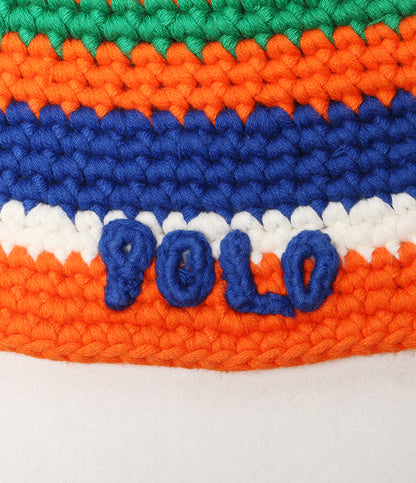 POLO RALPH LAUREN ハット STRIPED CROCHETED HAT メンズ SIZE O/S ポロ・ラルフローレン