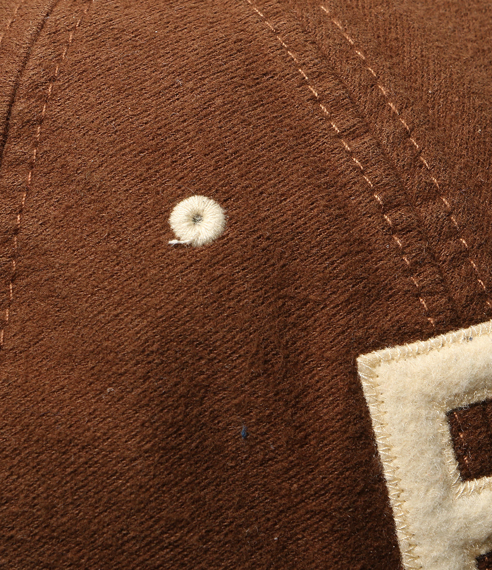 POLO RALPH LAUREN フェルトパッチ シャモア ボール キャップ ブラウン メンズ SIZE O/S ポロ・ラルフローレン