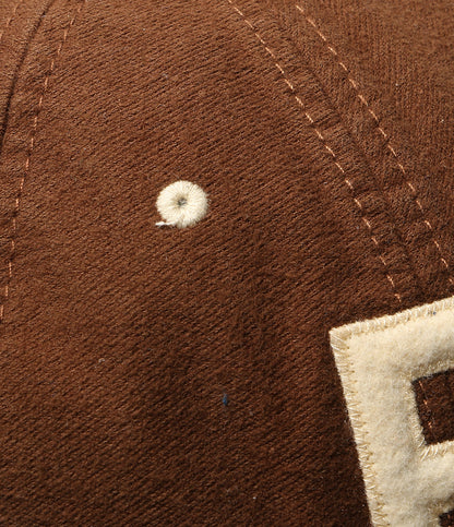 POLO RALPH LAUREN フェルトパッチ シャモア ボール キャップ ブラウン メンズ SIZE O/S ポロ・ラルフローレン