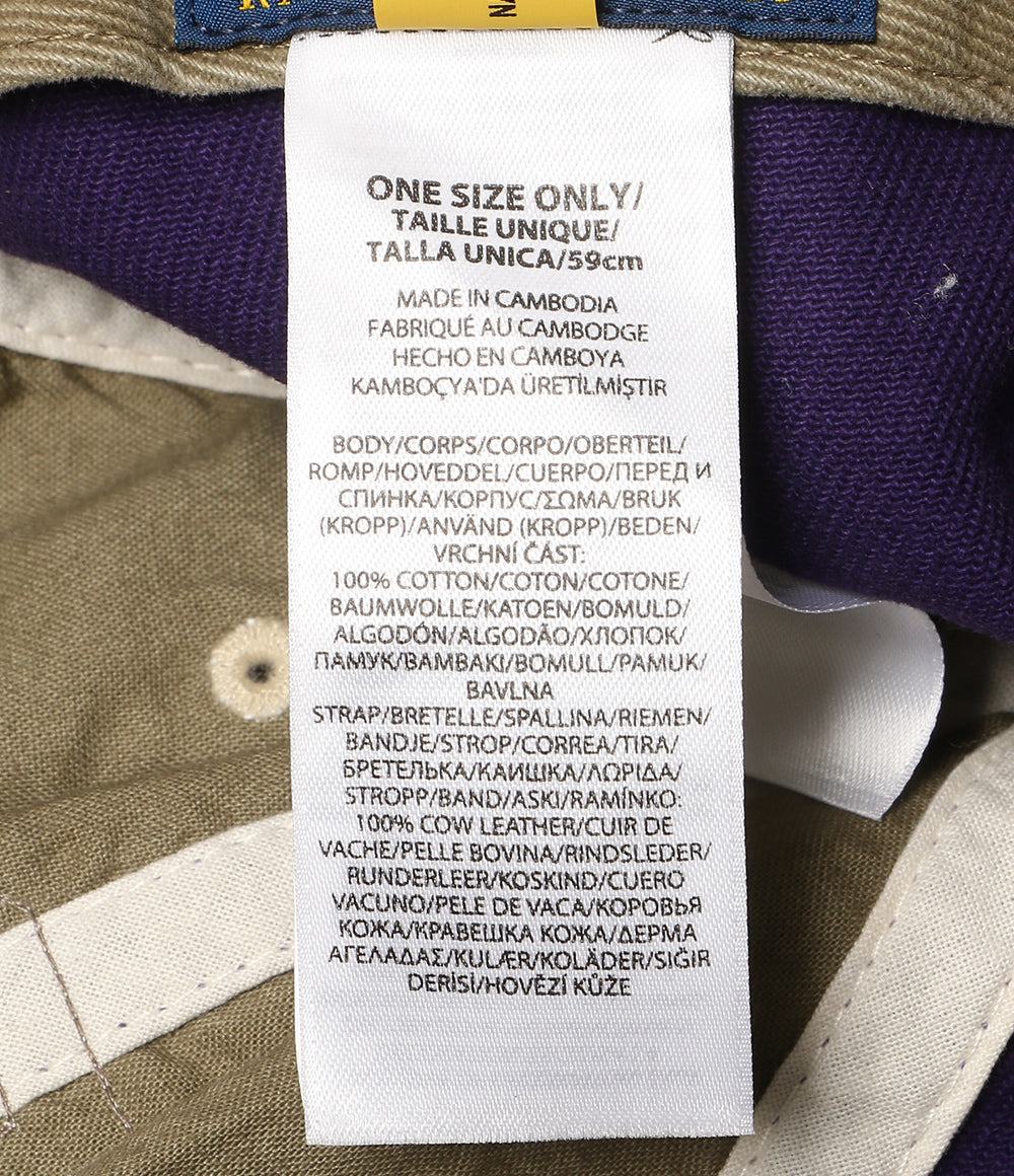 POLO RALPH LAUREN ウォッシュド ツイル ボール キャップ パープル メンズ SIZE O/S ポロ・ラルフローレン