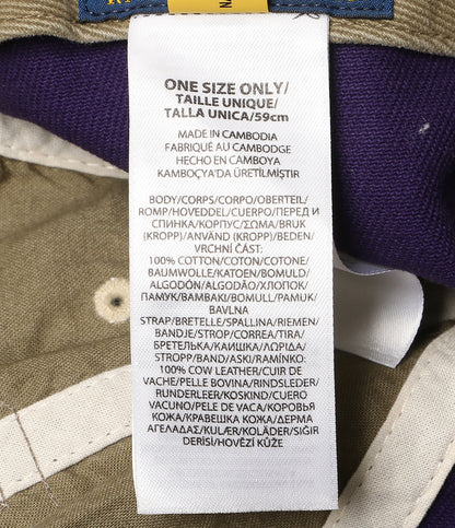 POLO RALPH LAUREN ウォッシュド ツイル ボール キャップ パープル メンズ SIZE O/S ポロ・ラルフローレン