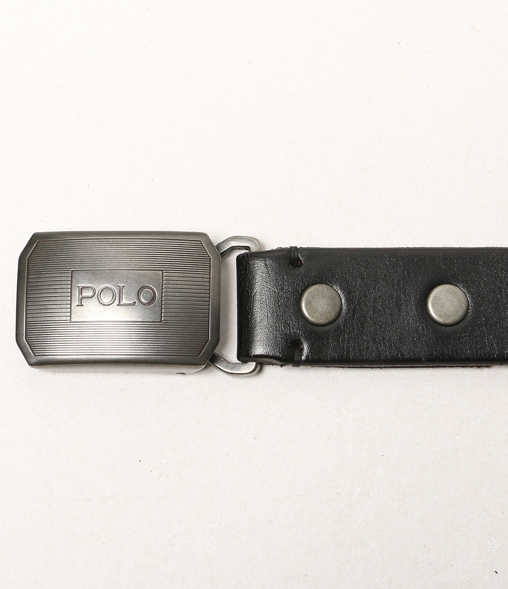 POLO RALPH LAUREN ベルト スライダーバックル ブラックレザー 4701008075 メンズ SIZE 38/95 ポロ・ラルフローレン