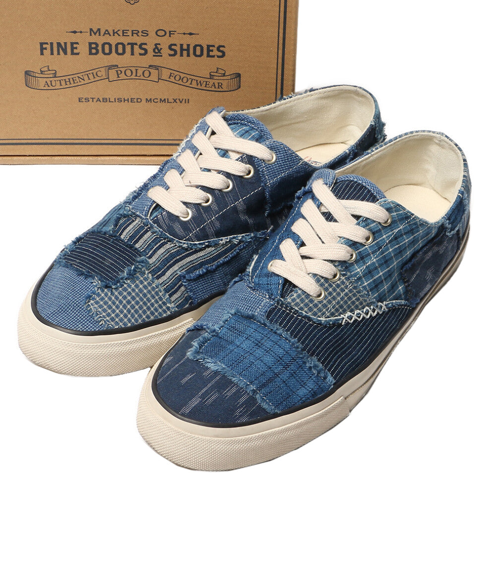 POLO RALPH LAUREN スニーカー デッキ パッチワーク INDIGO US9 メンズ SIZE 27.5cm ポロ・ラルフローレン