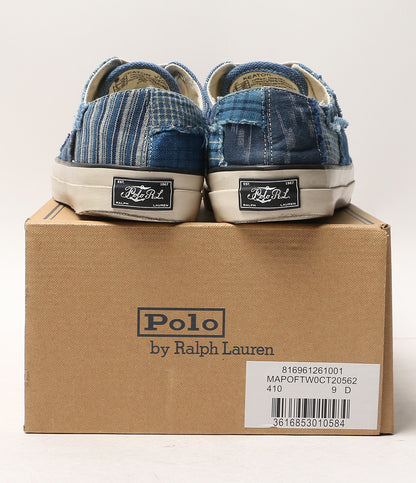POLO RALPH LAUREN スニーカー デッキ パッチワーク INDIGO US9 メンズ SIZE 27.5cm ポロ・ラルフローレン