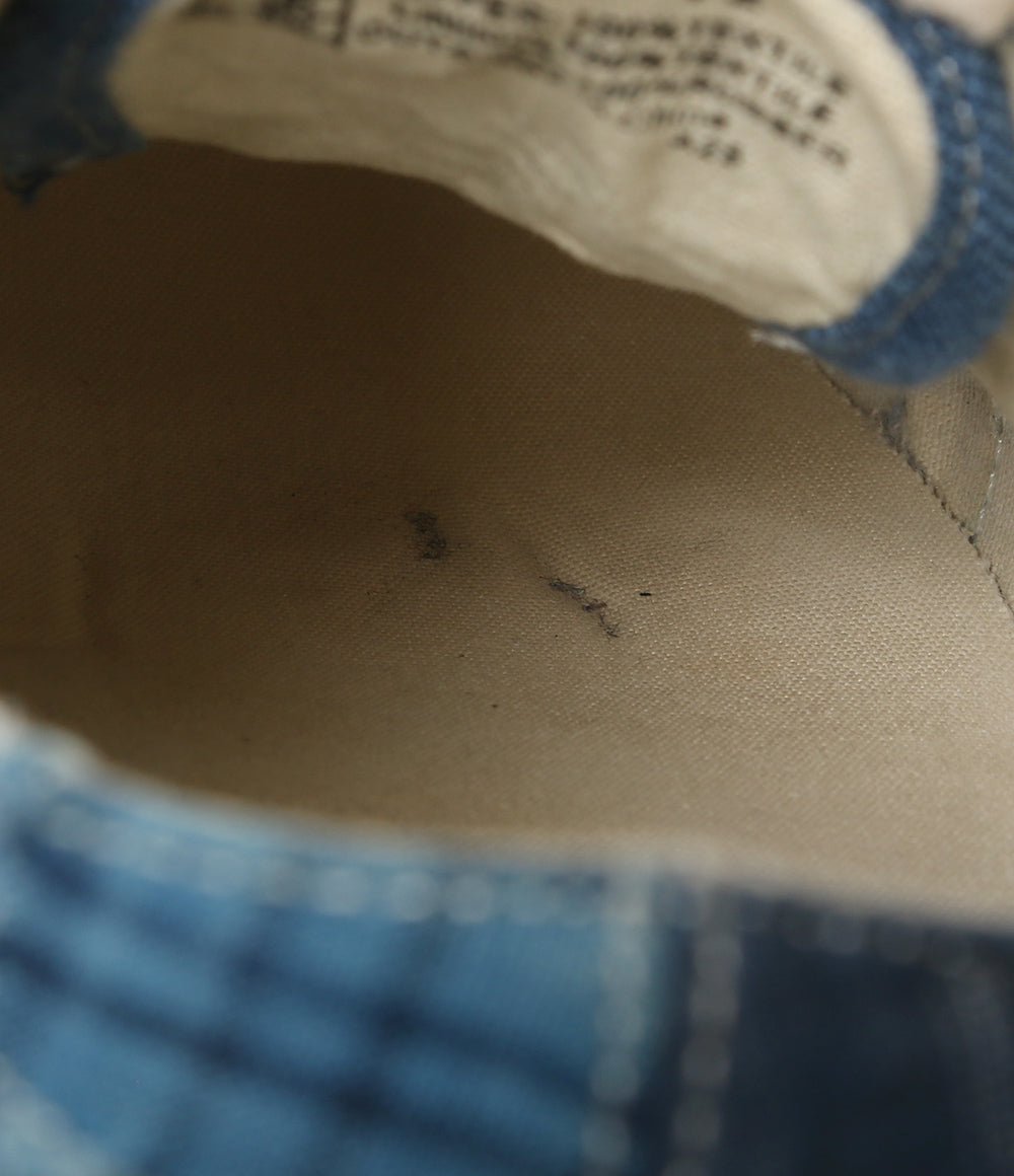 POLO RALPH LAUREN スニーカー デッキ パッチワーク INDIGO US9 メンズ SIZE 27.5cm ポロ・ラルフローレン