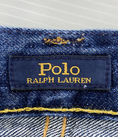 POLO RALPH LAUREN デニムショートパンツ SULLIVAN SLIM スプラッター カットオフ メンズ SIZE 36 ポロ・ラルフローレン