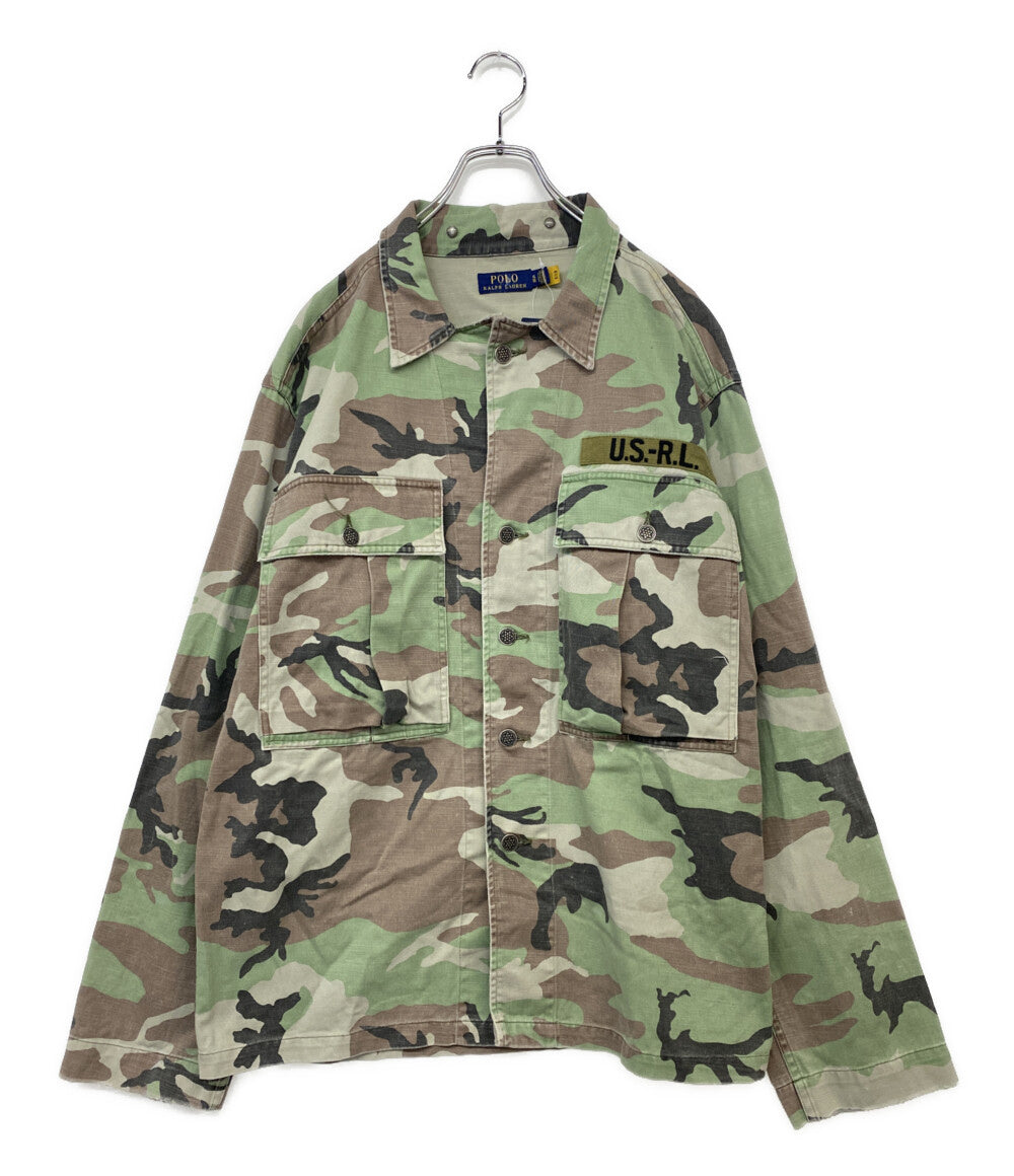 美品 POLO RALPH LAUREN ジャケット M-43 カモフラ ミリタリー メンズ SIZE XL ポロ・ラルフローレン