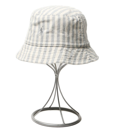 POLO RALPH LAUREN ハット THE NEW DENIM PROJECT BUCKET HAT ストライプ メンズ SIZE L/XL ポロ・ラルフローレン