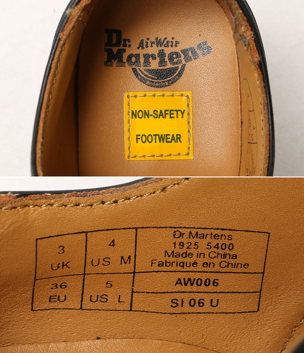 Dr.Martens ドレスシューズ 3ホール ブラック イエローステッチ AW006