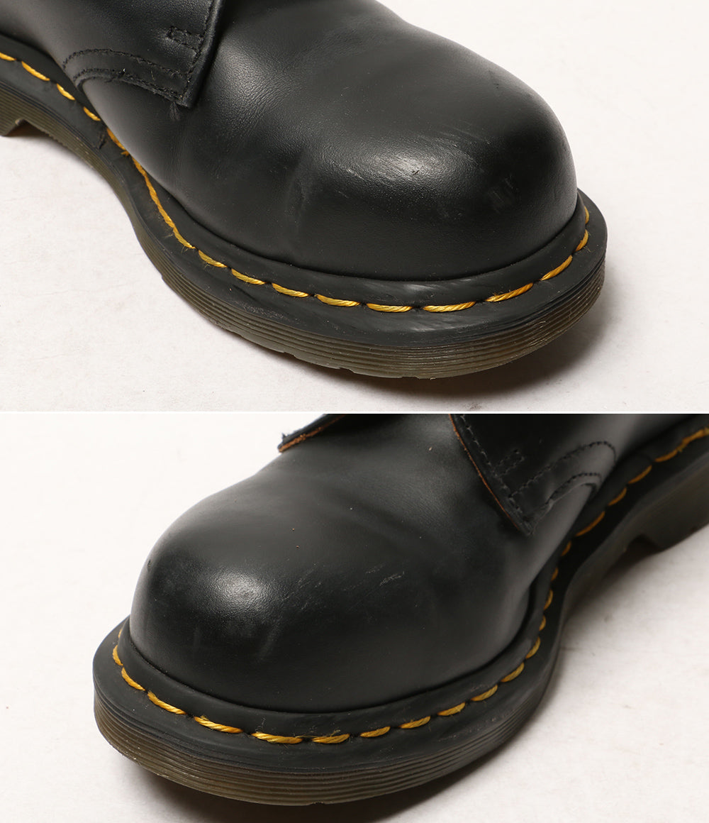 Dr.Martens ドレスシューズ 3ホール ブラック イエローステッチ AW006