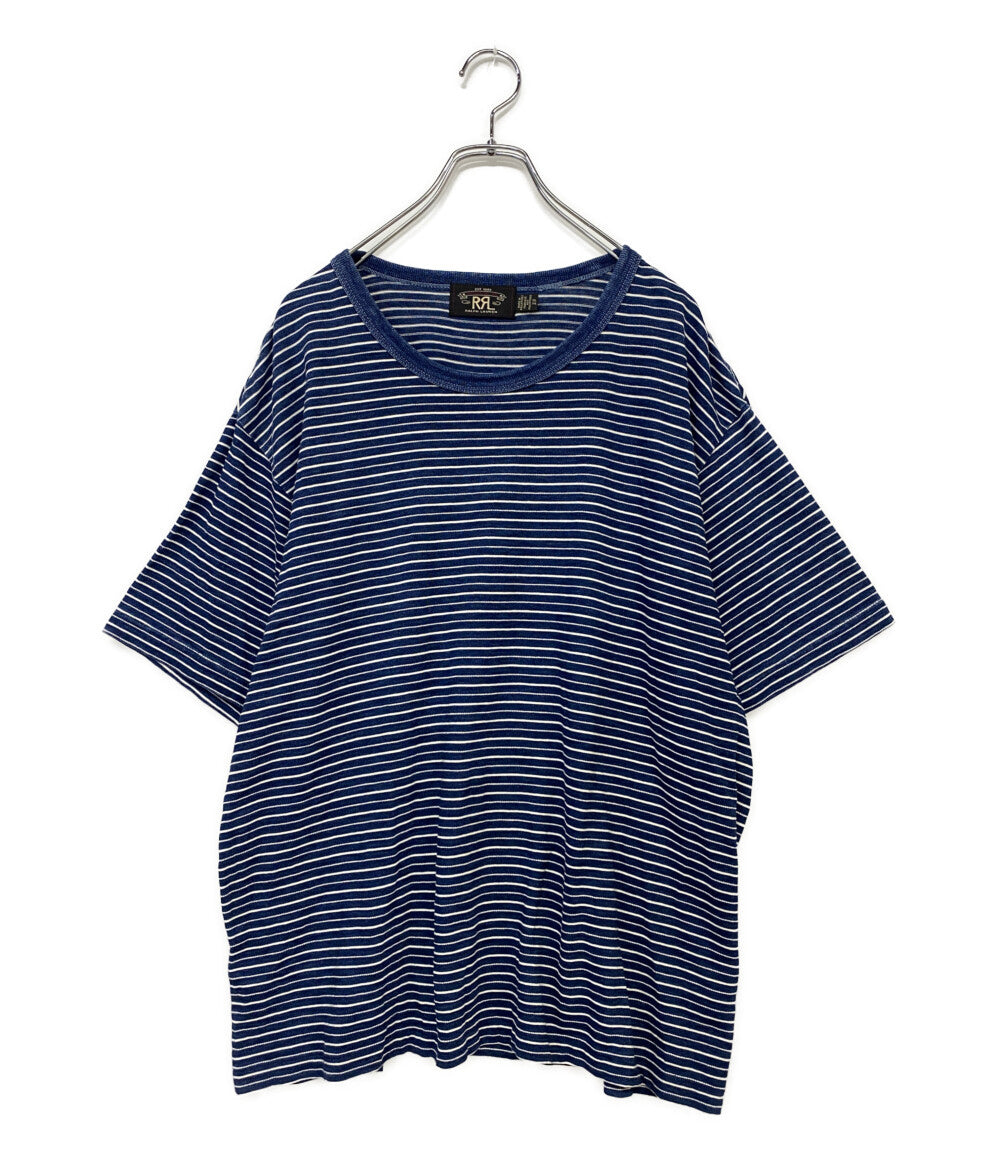 RRL RALPH LAUREN 半袖Ｔシャツ インディゴ ボーダー メンズ SIZE XL ダブルアールエル