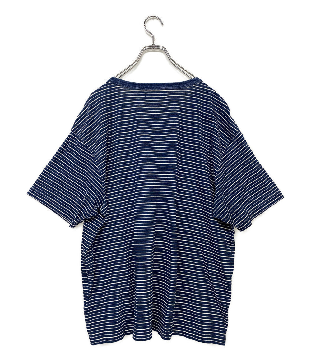 RRL RRL ダブルアールエル ニット インディゴ ボーダー ボートネック 