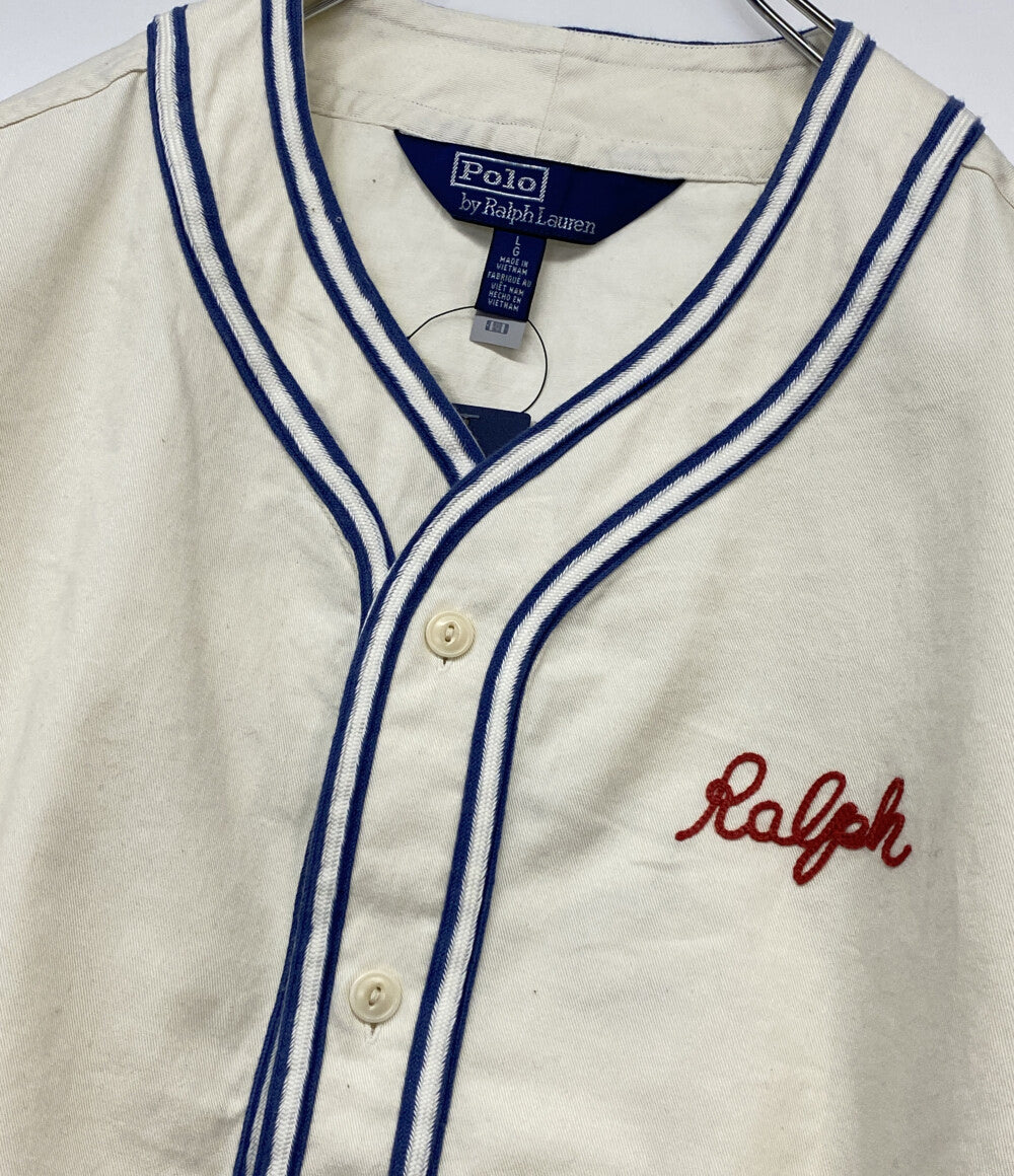 美品 POLO RALPH LAUREN ベースボールシャツ 26SS クラシック フィット メンズ SIZE L ポロ・ラルフローレン