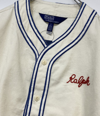 美品 POLO RALPH LAUREN ベースボールシャツ 26SS クラシック フィット メンズ SIZE L ポロ・ラルフローレン