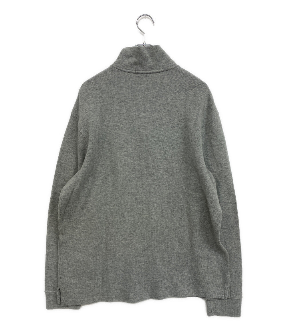 美品 POLO RALPH LAUREN スウェット ハーフジップ ライトグレー メンズ SIZE L ポロ・ラルフローレン