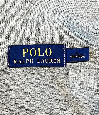 美品 POLO RALPH LAUREN スウェット ハーフジップ ライトグレー メンズ SIZE L ポロ・ラルフローレン