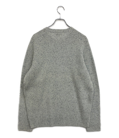 美品 LACOSTE ニット ワッフルステッチ グレー AH7080 メンズ SIZE 5 ラコステ