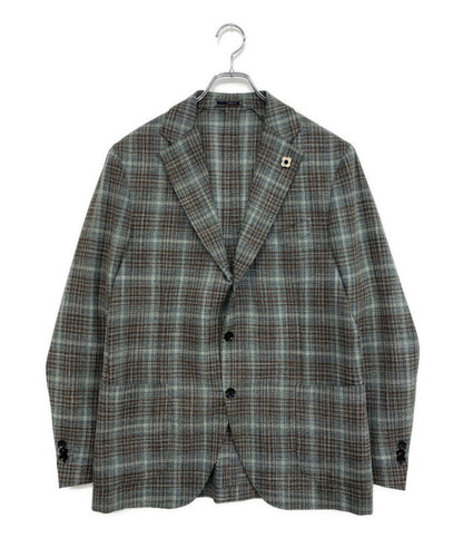 LARDINI テーラードジャケット チェック JM0526AQ メンズ SIZE 52 ラルディーニ