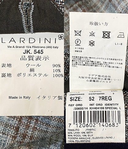 LARDINI テーラードジャケット チェック JM0526AQ メンズ SIZE 52 ラルディーニ