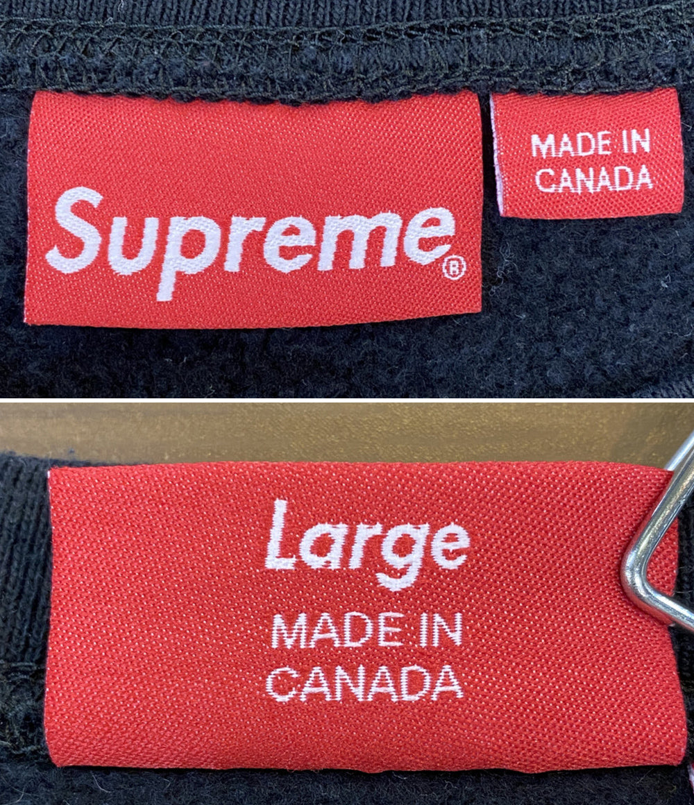 Supreme スウェット BOX LOGO CREWNECK BLK CANADA製 メンズ SIZE L シュプリーム