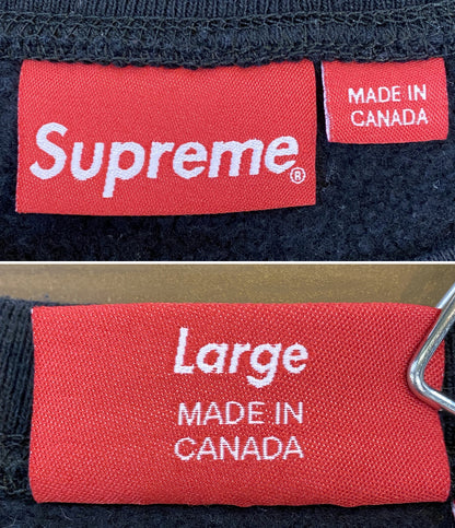 Supreme スウェット BOX LOGO CREWNECK BLK CANADA製 メンズ SIZE L シュプリーム