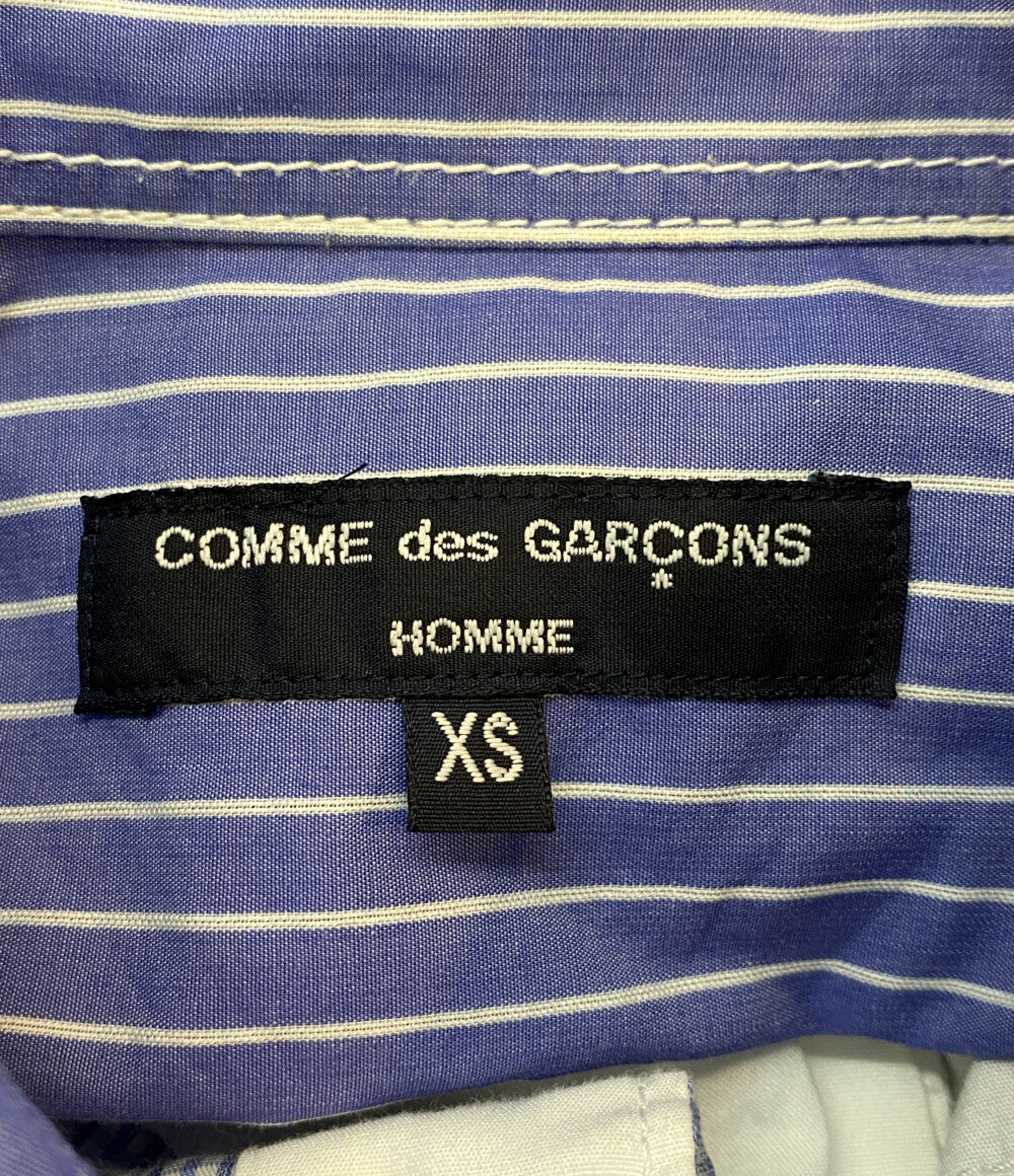 COMME des GARCONS HOMME 長袖シャツ AD2019 パッチワーク HE-B009 メンズ SIZE XS コムデギャルソンオム