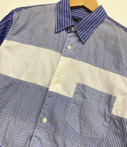 COMME des GARCONS HOMME 長袖シャツ AD2019 パッチワーク HE-B009 メンズ SIZE XS コムデギャルソンオム