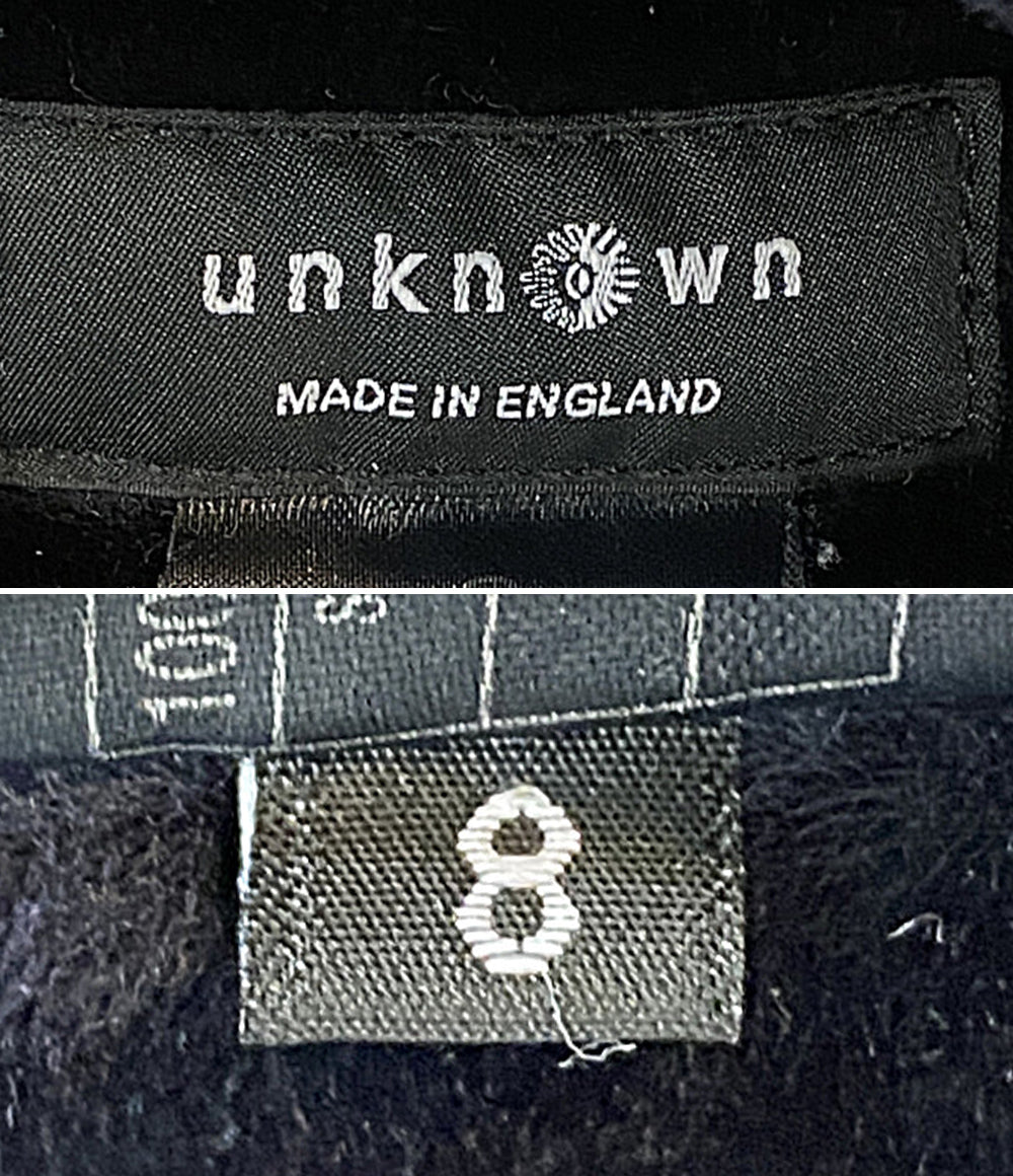 unknown アンノウン コート ネイビー 英国製 フード トグル 11-020-410-5939-3-0 レディース SIZE 8
