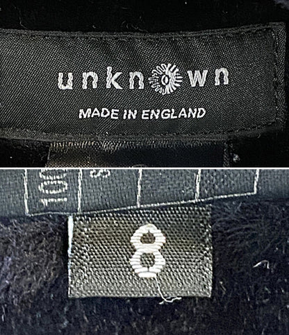 unknown アンノウン コート ネイビー 英国製 フード トグル 11-020-410-5939-3-0 レディース SIZE 8