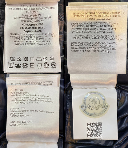 MONCLER ダウンコート MOKA GIUBBOTTO ネイビー レディース SIZE 14 モンクレール