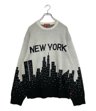 Supreme ニット NEW YORK SWEATER アクリル 20SS メンズ SIZE L シュプリーム
