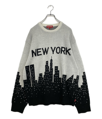 Supreme ニット NEW YORK SWEATER アクリル 20SS メンズ SIZE L シュプリーム
