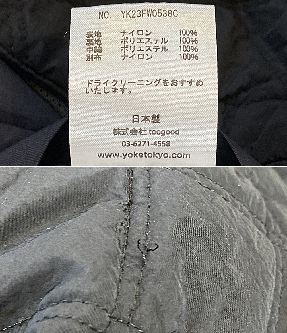 YOKE ヨーク コート ブラック キルティング YK23FW0538C メンズ SIZE 3