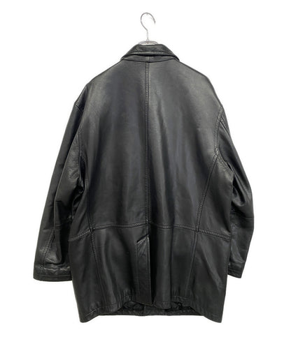 DKNY レザーカーコート 90s メンズ SIZE XL ディーケーエヌワイ