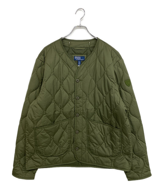 美品 POLO RALPH LAUREN 中綿ジャケット GHENT キルテッド OLIVE メンズ SIZE L ポロ・ラルフローレン