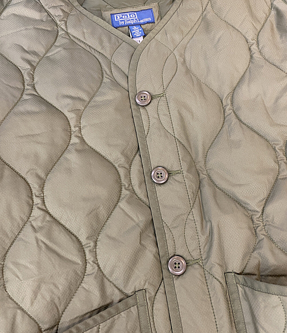 美品 POLO RALPH LAUREN 中綿ジャケット GHENT キルテッド OLIVE メンズ SIZE L ポロ・ラルフローレン