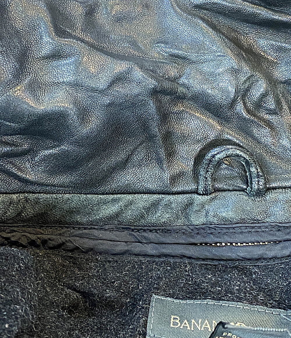 BANANA REPUBLIC コート シープスキン ブラック 90s レディース SIZE M バナナリパブリック
