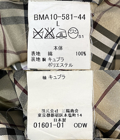 BURBERRY BLACK LABEL トレンチコート ノバチェック BMA10-581-44 日本製 BMA10-581-44 メンズ SIZE L バーバリーブラックレーベル