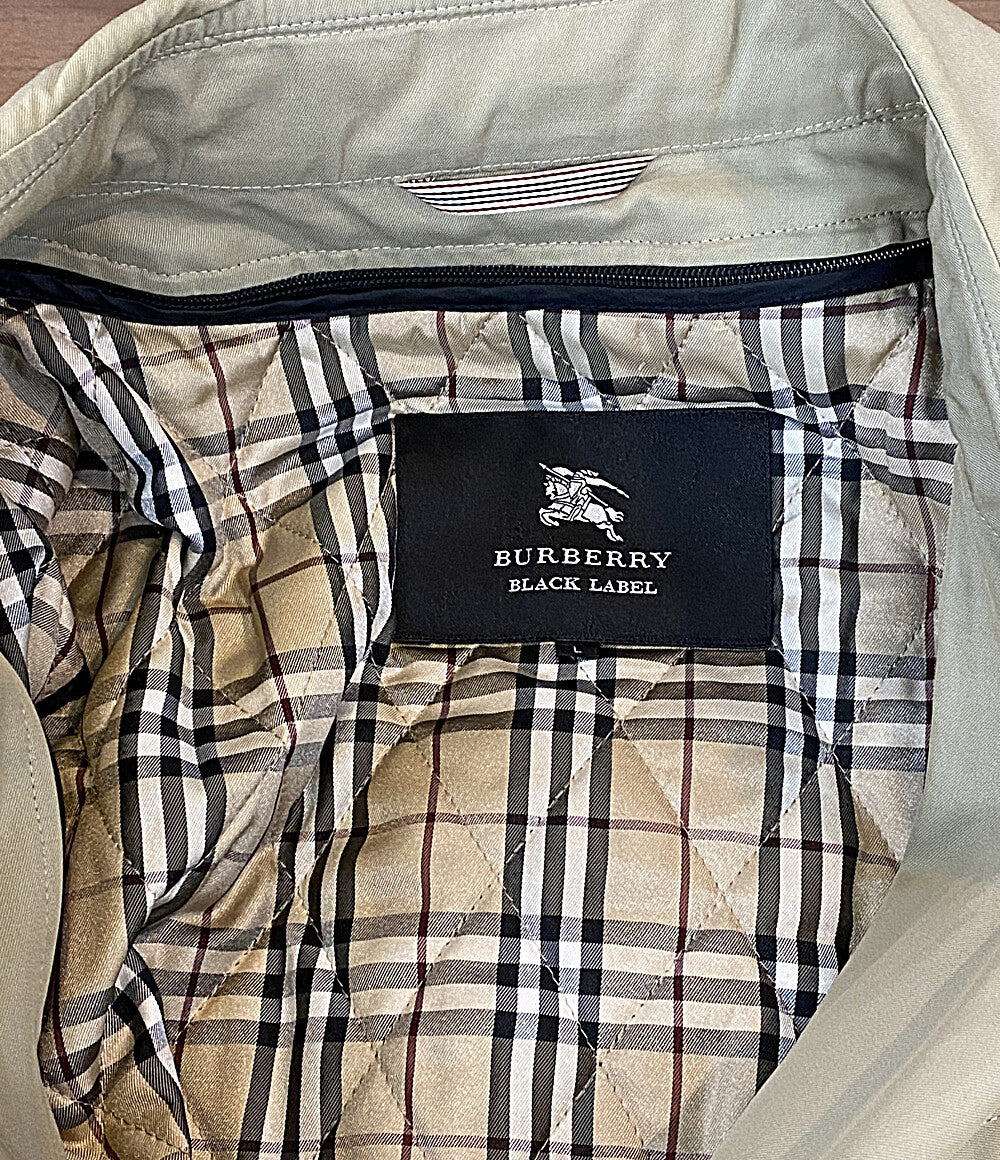 BURBERRY BLACK LABEL トレンチコート ノバチェック BMA10-581-44 日本製 BMA10-581-44 メンズ SIZE L バーバリーブラックレーベル