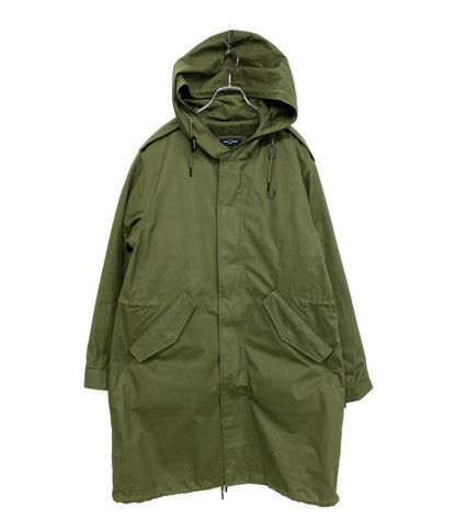 FRED PERRY モッズコート カーキ ロゴ エポレット コットン メンズ SIZE M フレッドペリー