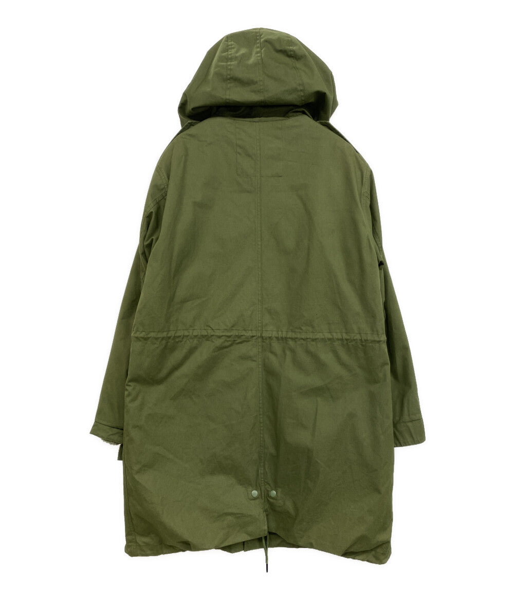 FRED PERRY モッズコート カーキ ロゴ エポレット コットン メンズ SIZE M フレッドペリー