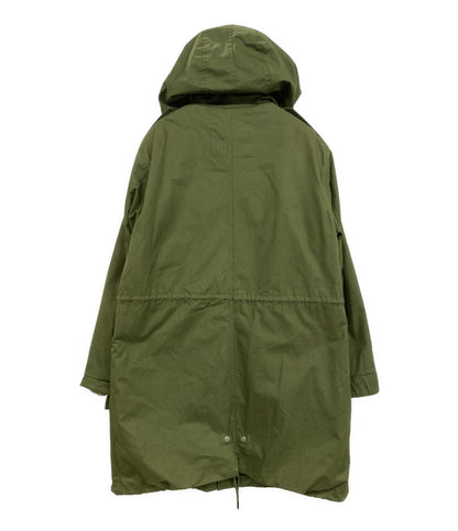 FRED PERRY モッズコート カーキ ロゴ エポレット コットン メンズ SIZE M フレッドペリー
