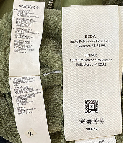 FRED PERRY モッズコート カーキ ロゴ エポレット コットン メンズ SIZE M フレッドペリー
