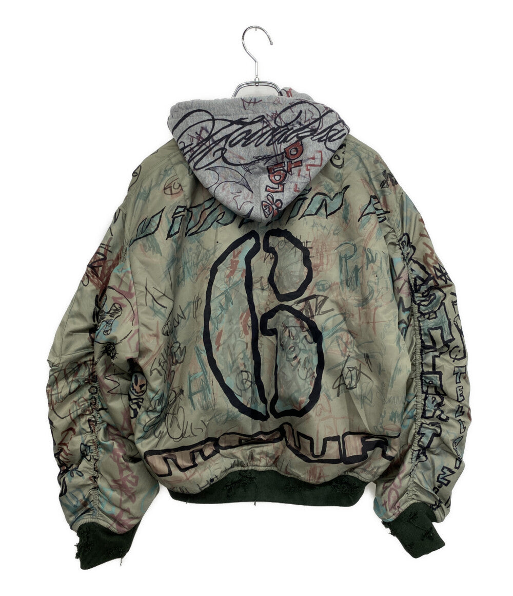 MOWALOLA モワローラ ジャケット GRAFFITI BOMBER メンズ SIZE S