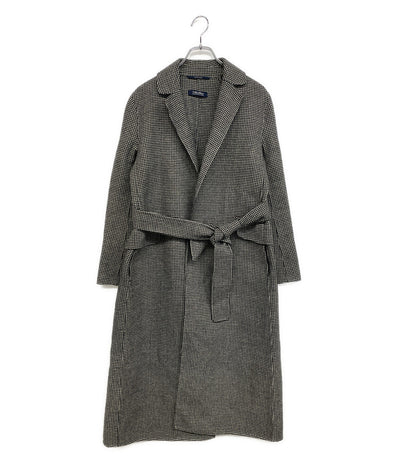 S MAX MARA DESIGN FOR EASY LIVING コート CUCITO AMANO HANDMEDE 千鳥格子 レディース SIZE 40 エスマックスマーラ