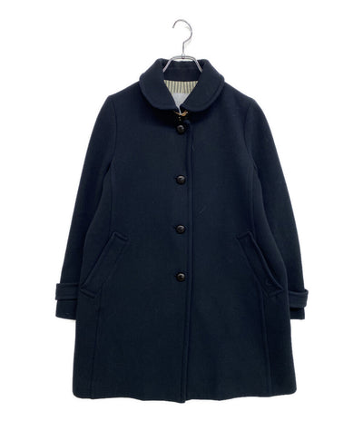 MACKINTOSH PHILOSOPHY コート ネイビー メルトン クルミボタン チンスト H5B18-673-29 レディース SIZE 40 マッキントッシュフィロソフィー